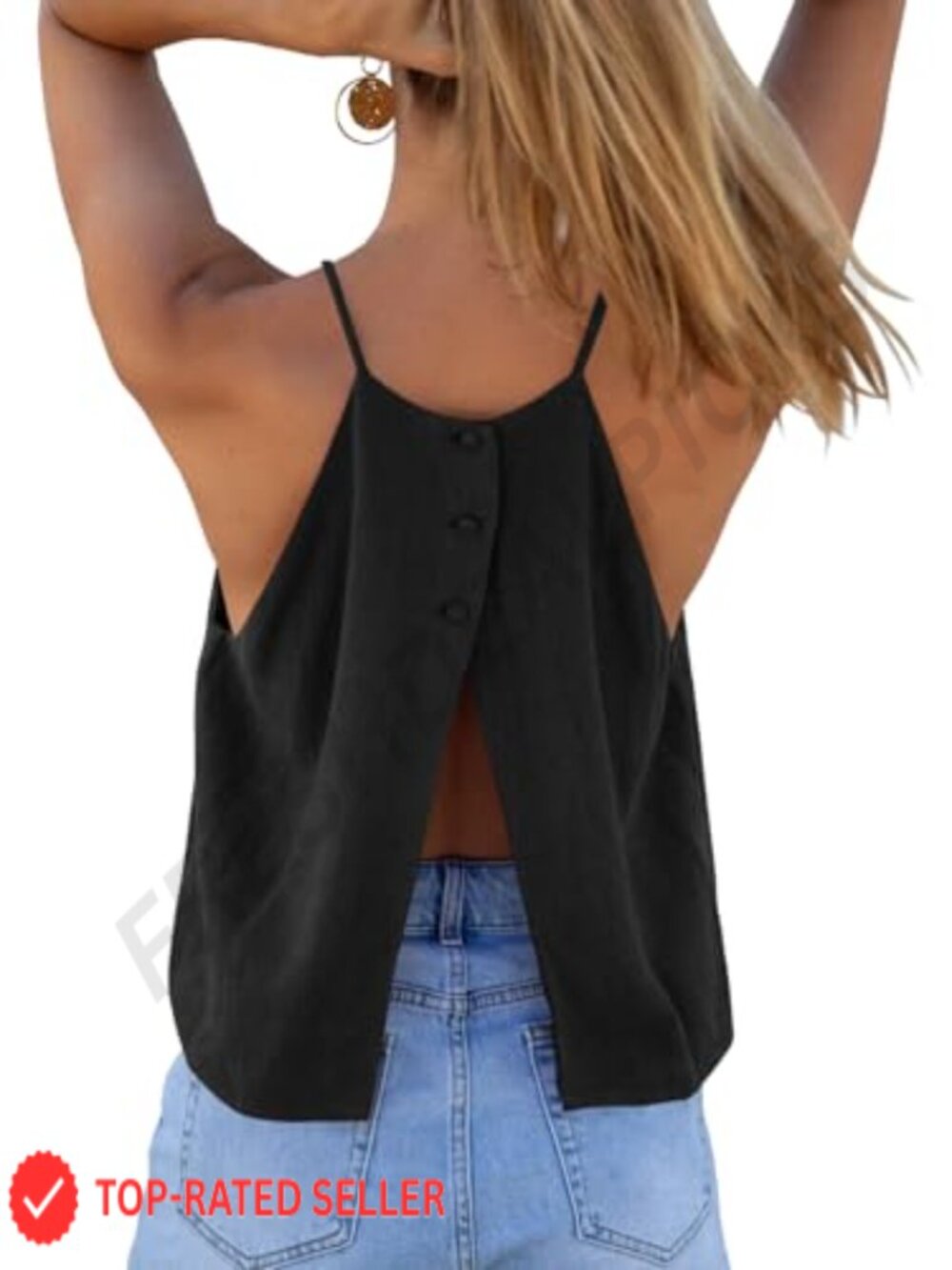 Women's Halter Crop Tank Top Sleeveless Open Back Beach Camisole